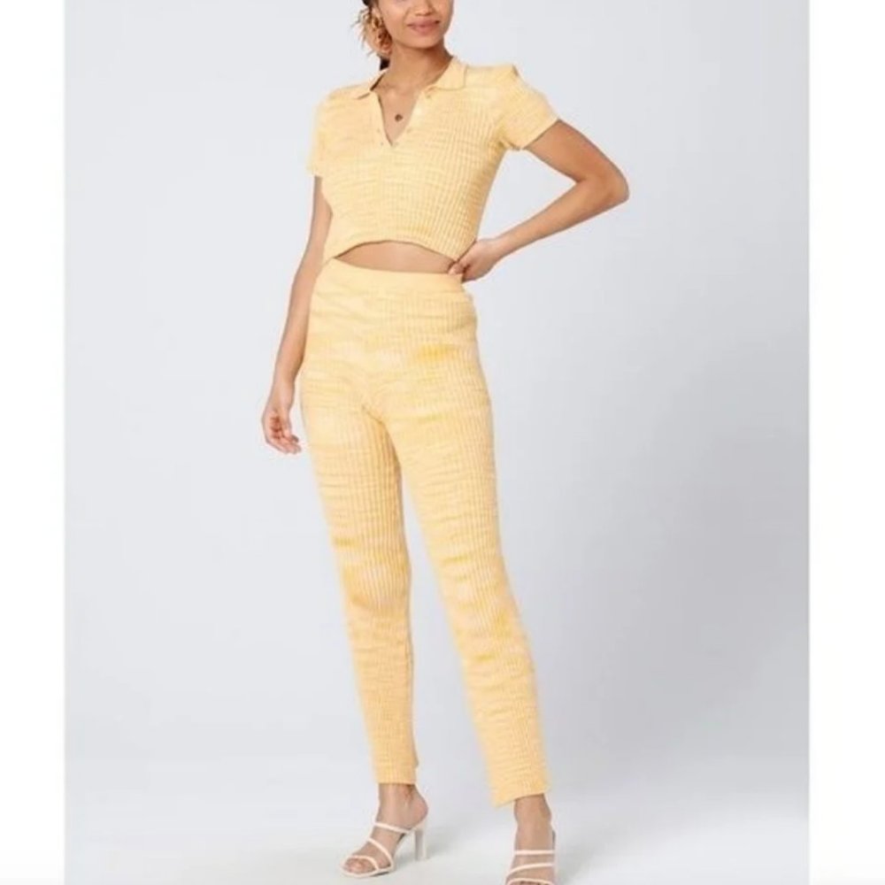 L Space 'Sammy' High Rise Knit Flared pants, Med - NWT